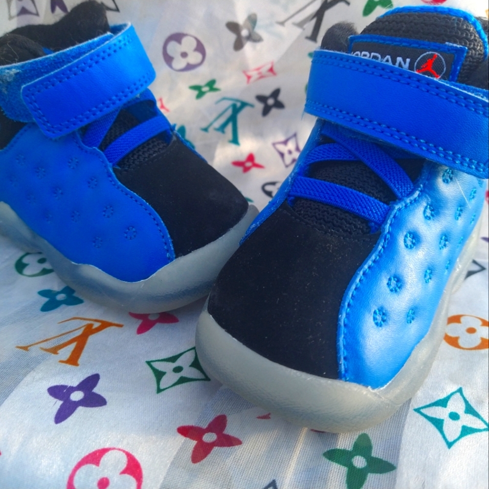 Cyborg blue baby Jordans